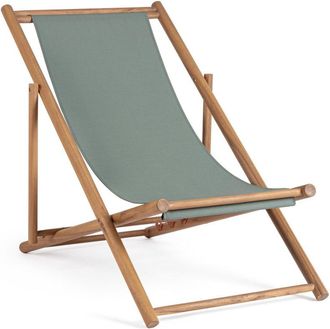 Outdoor Living Tumbona acacia cuerda verde bosque