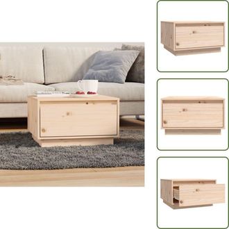 vidaXL The Living Store Tavolino da Salotto 55x56x32 cm Legno Massello di Pino - Tavolo in legno