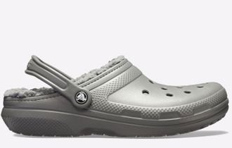 Crocs Classic Lined Clog Mens - Grey - Size UK 7