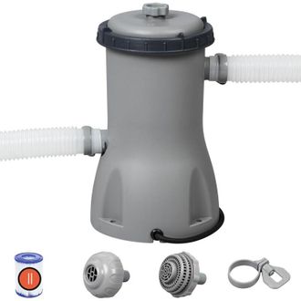 Bestway Bomba De Filtrado Flowclear 3.028 L/h Capacidad Hasta 17.400l Con Cartucho De Filtro