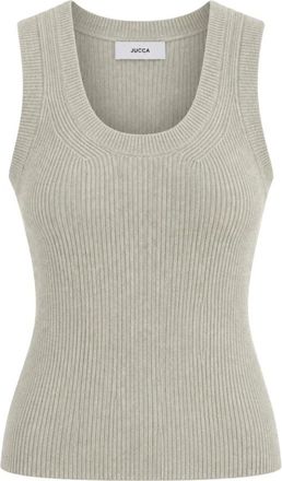Jucca Mouwloze Top - Dames - Tops zonder mouwen - Beige - L - Tops