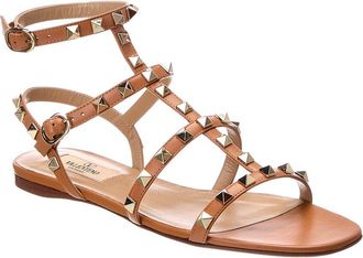 Valentino Rockstud Caged Leather Sandal