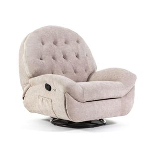 Siediti Fuori e Dentro Sill&oacute;n reclinable en 3 posiciones, giratorio y balanc&iacute;n beige