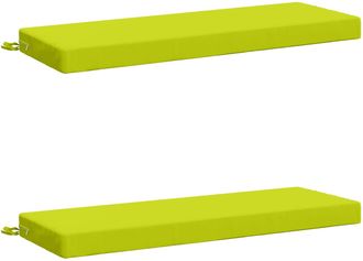 vidaXL Cojines Para Banco De 2 Piezas Soest 2 Uds. 100% Poli&eacute;ster Vidaxl