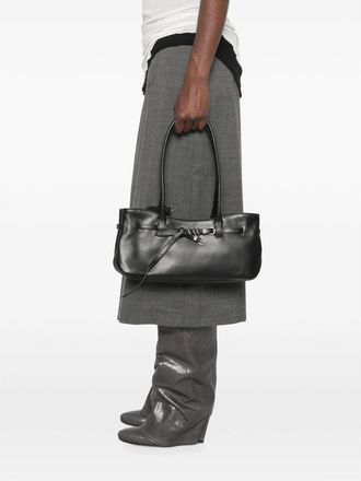 Margesherwood Buckled Strap Accents Shoulder Bag - Black