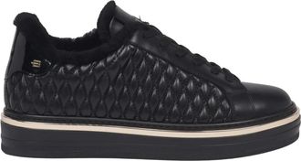 Baldinini Sneaker in pelle trapuntata nera - - Shoes - Donna - Nero - 39 EU
