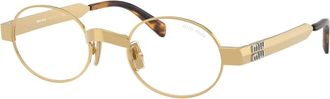 Miu Miu Glasses, unisex, Yellow, Size: 47 MM 0MU B51S