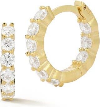 Glaze Jewelry Cubic Zirconia Huggie Hoop Earrings in Gold at Nordstrom Rack