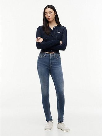 Tommy Hilfiger Vaqueros Nora ce&ntilde;idos con efecto usado