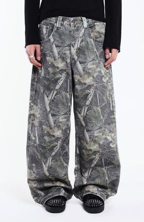 Jaded London Colossus Jeans in Camo at Nordstrom, Size 36