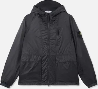 Stone Island Mens S0163 Hooded Jacket Navy - Size: 42/Regular