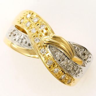 C&A Platinum Yellow Gold Yellow Gold (18K) Platinum 900 Band Ring (Pre-Owned)