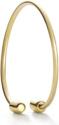 Shihara 18kt yellow gold Twist Round 02 hoop earring - women - 18kt Yellow Gold - One Size