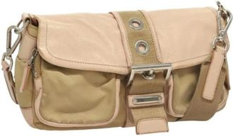 Prada Pre-owned Cross Body Bags, female, Beige, Size: ONE SIZE Pre-owned Nylon prada-bags