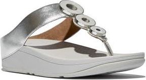 FitFlop Fino Platform Wedge Flip Flop in Silver at Nordstrom Rack, Size 8.5