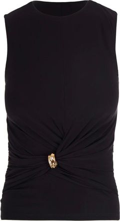 Elisabetta Franchi Dames, Tops, Zwart, Maat: XL Viscose