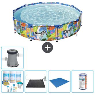 Bestway Piscina Bestway Steel Pro Redonda - Selva - 305x66 Cm - 7-piezas S22119