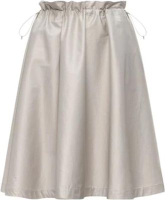 K-Way Gaelal Skirt - Dames - Midirokken - Beige - S - Katoen - Rokken