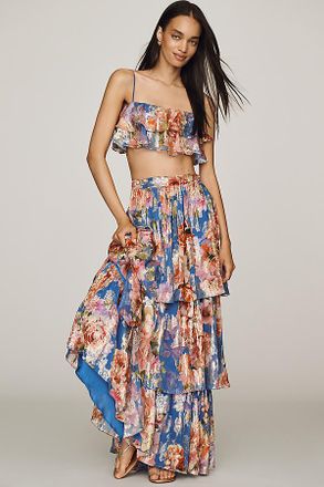 Hemant & Nandita Tiered Maxi Skirt