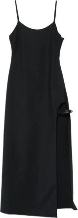 Coperni Garter Belt Dress - Dames - Casual kleedjes - Zwart - XS - Katoen - Kleedjes