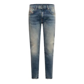 Diesel Mens 2019 D Strukt Slim Fit Jeans in Blue Denim - Size 27W/32L