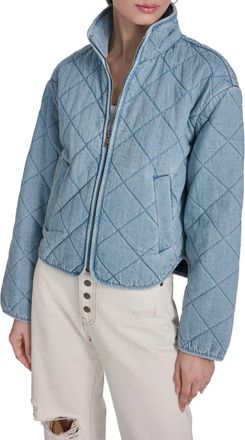 Levi's Quilted Cotton Jacket in Light Wash Denim at Nordstrom, Size X-Small