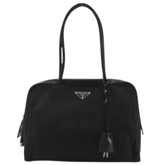 Prada Pre-owned Shoulder Bags, female, Black, Size: ONE SIZE Pre-owned Vintage Tote bag