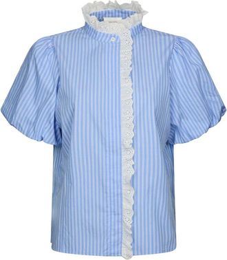 Neo Noir Mujer, Blusas y Camisas, Azul, Talla: M