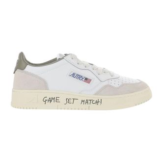 Autry Medalist Lage Leren Sneakers - Heren - Schoenen - Wit - Maat: 44 EU Leer