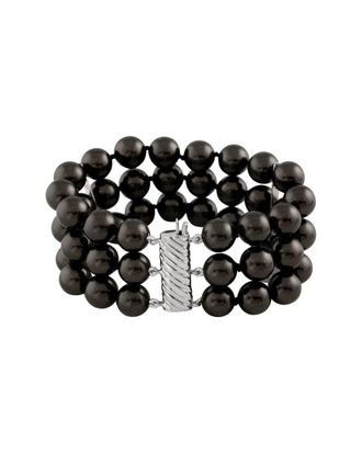 Splendid Pearls Silver 10-11mm Shell Pearl Bracelet