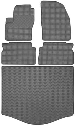 OEM Juego De Alfombrillas De Goma Para Coche Y Alfombrilla Para Maletero Para Ford C-max I Minivan (2003-10.2010)