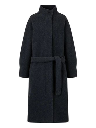 TOMBOY Jas met hoge kraag en ceintuur - Grijs