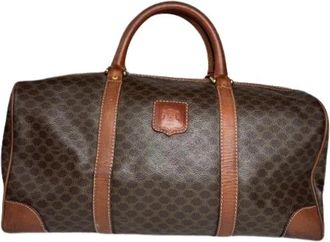 Celine Pre-owned Leren Weekendtas - Dames - Vintage Weekendtas - Bruin - ONE Size - Leer - Vintage