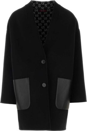 Gucci Black wool blend reversible coat
