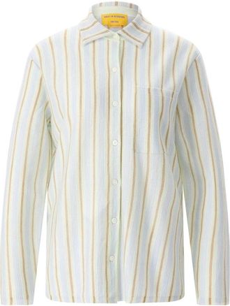 Guest In Residence Shirts - Dames - Overhemden - Groen - L - Kasjmier - Overhemden