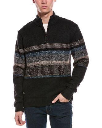 Point Zero Semi Fit 1/4-Zip Mock Neck Sweater