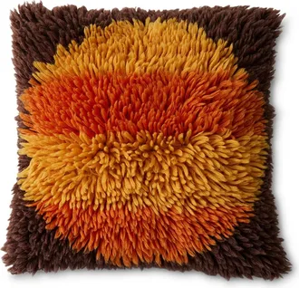 HKliving Fluffy Kissen, 55 x 55 cm, Horizon