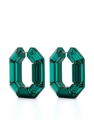 Swarovski Lucent hoop earrings - Green