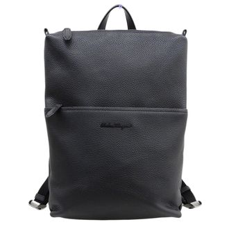 Ferragamo Black Leather Backpack (Pre-Owned)