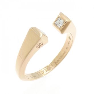 Herm&egrave;s Pink Pink Gold (18K) Band Ring (Pre-Owned)
