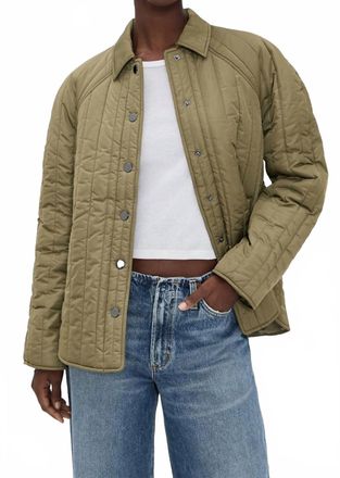 Pistola Denim Sawyer Quilted Barn Jacket In Olive