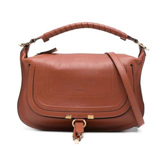 Chlo&eacute; Handbags, female, Brown, ONE SIZE, Small Marcie Shoulder Bag