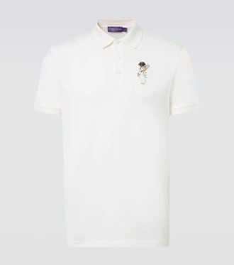 Ralph Lauren Purple Label Polo Bear cotton and cashmere polo shirt