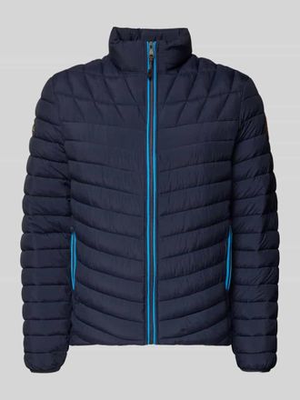 Napapijri Regular Fit Steppjacke mit gef&uuml;ttertem Stehkragen Modell Lapaz in Marine, Gr&ouml;&szlig;e L