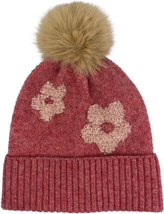 MARCUS ADLER Flower Knit Beanie