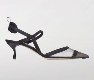 Fendi Slingback Colibri Fendi in nylon e pelle