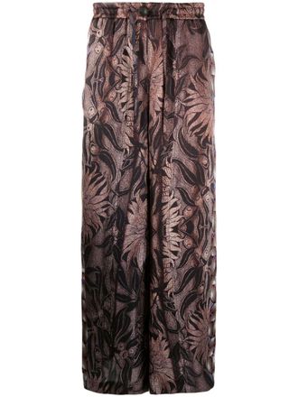 Pierre-Louis Mascia Kamut silk trousers - Brown