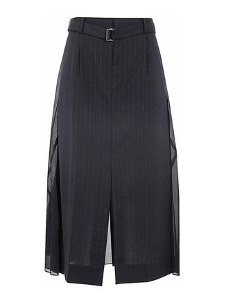 sacai Chalk Stripe Glencheck Skirt