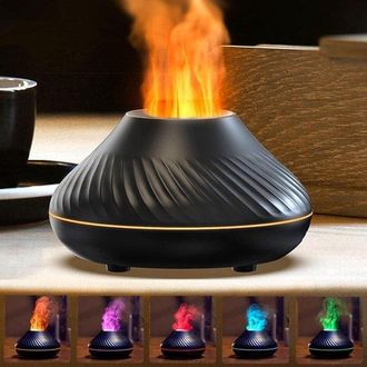 OEM Humidificador Silencioso Con Efecto De Llama Y 7 Luces Led De Colores - Apagado Autom&aacute;tico En Caso De Falta De Agua