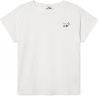 Freddy T-shirt donna regular fit con manica ad aletta